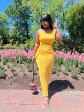 Load image into Gallery viewer, Perfect spring dress (mustard)