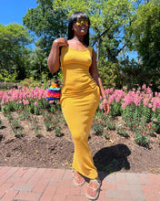 Load image into Gallery viewer, Perfect spring dress (mustard)